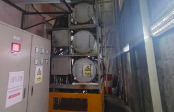 2025年12月2日深圳電子科技公司導熱油鍋爐系洗換油工程結(jié)束